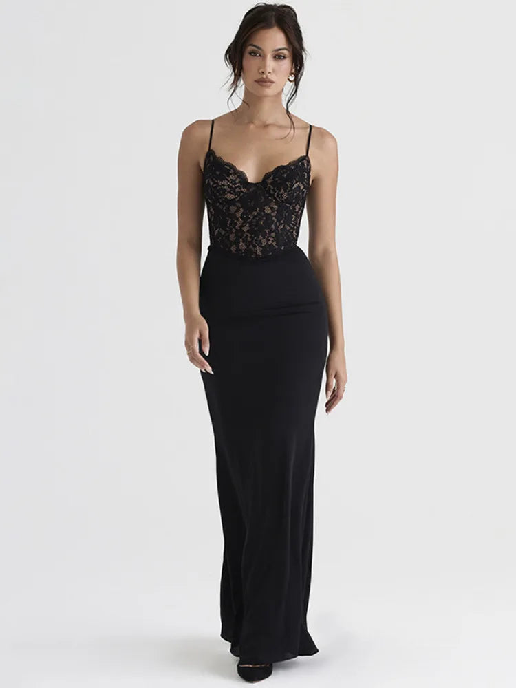 Elegance Noir Lace Dress